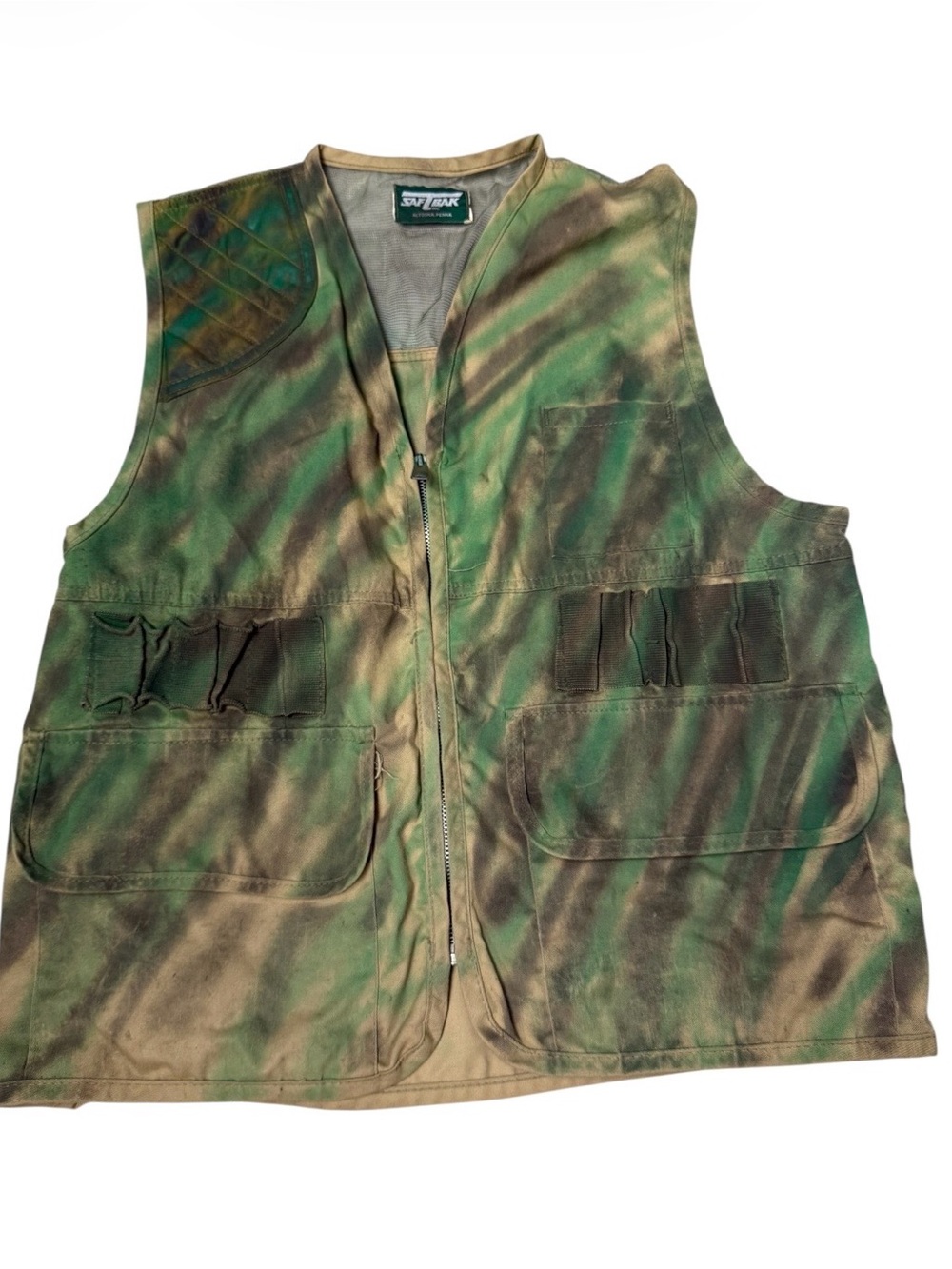 Saftbak camo hunting vest vintage outdoor gear